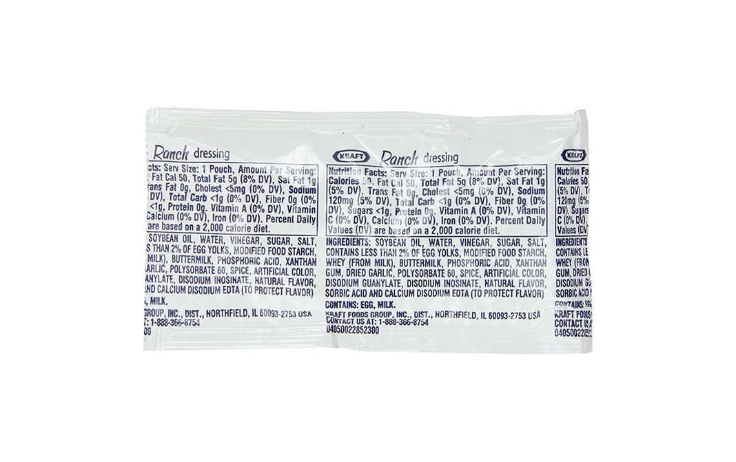 Kraft Ranch Dressing    Pouch  12.5 grams